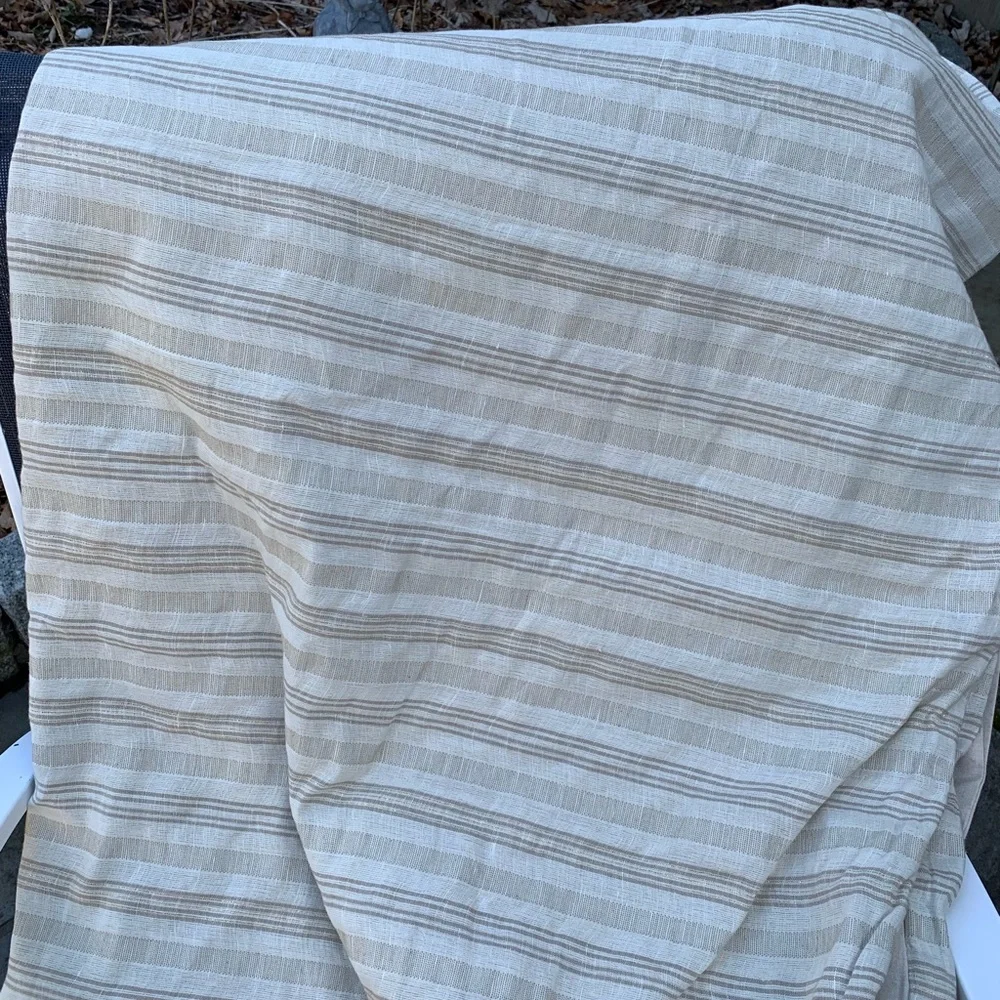 Frontgate striped duvet